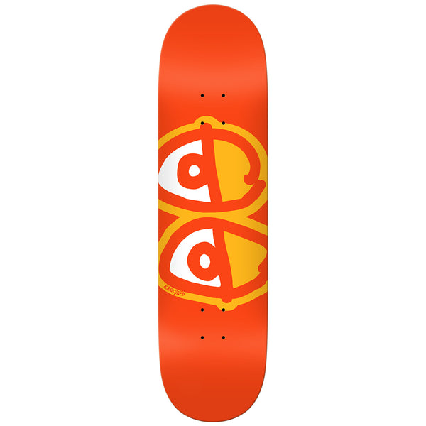Krooked Eyes Orange Deck; 8.25"