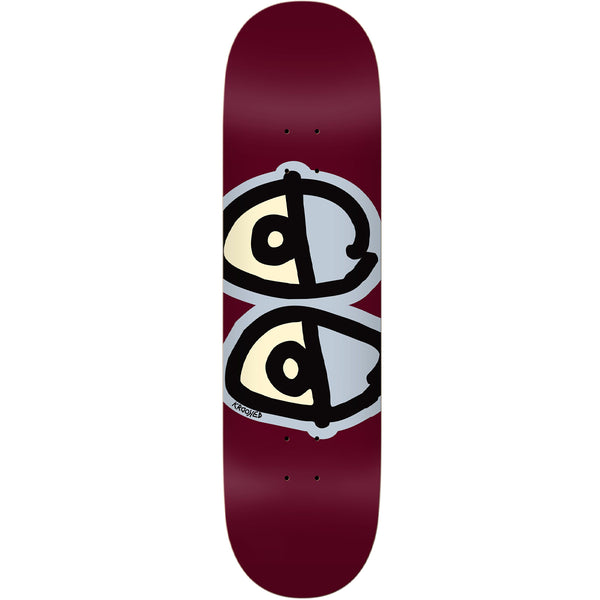 Krooked Eyes Maroon Deck; 8.75"