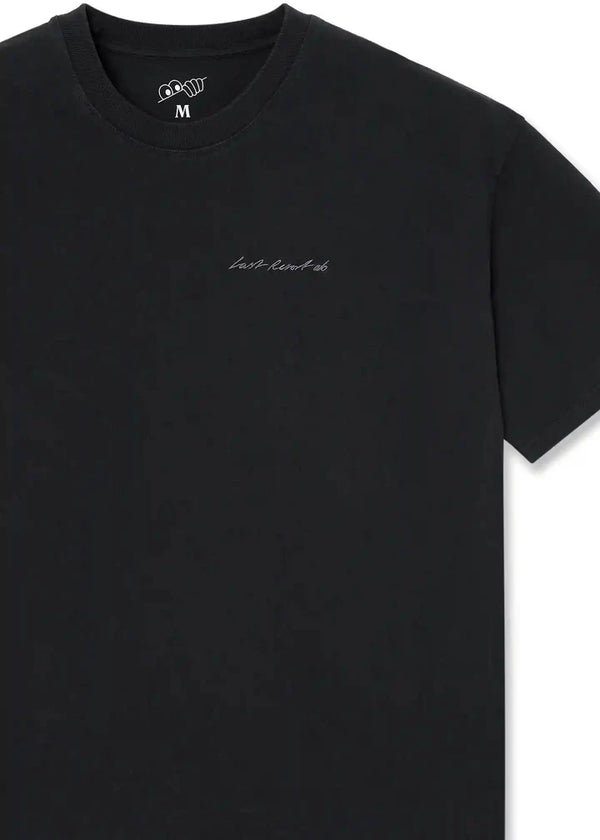 LAST RESORT AB Signature SS Tee Washed Black