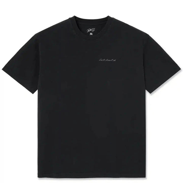 LAST RESORT AB Signature SS Tee Washed Black