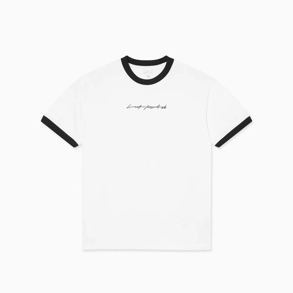 LAST RESORT AB Signature Ringer SS Tee White/Black