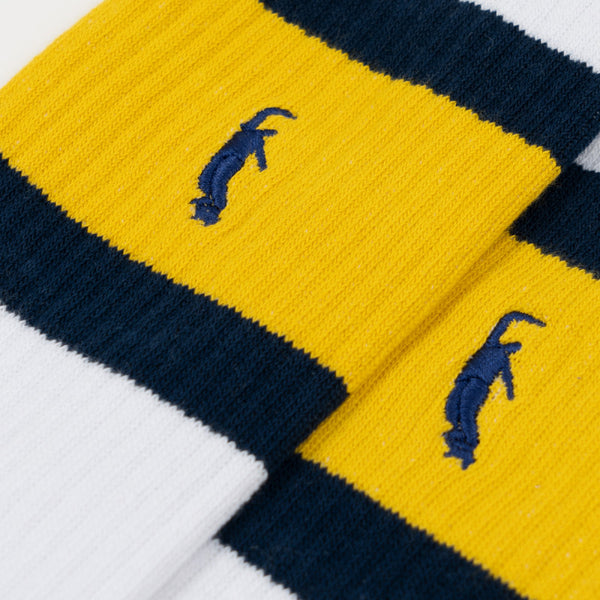 Magenta PWS Stripe Socks Yellow