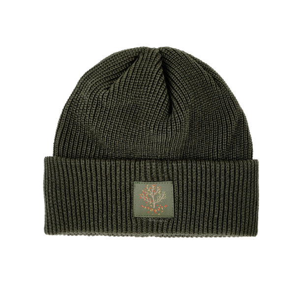 Magenta Tree Beanie Khaki
