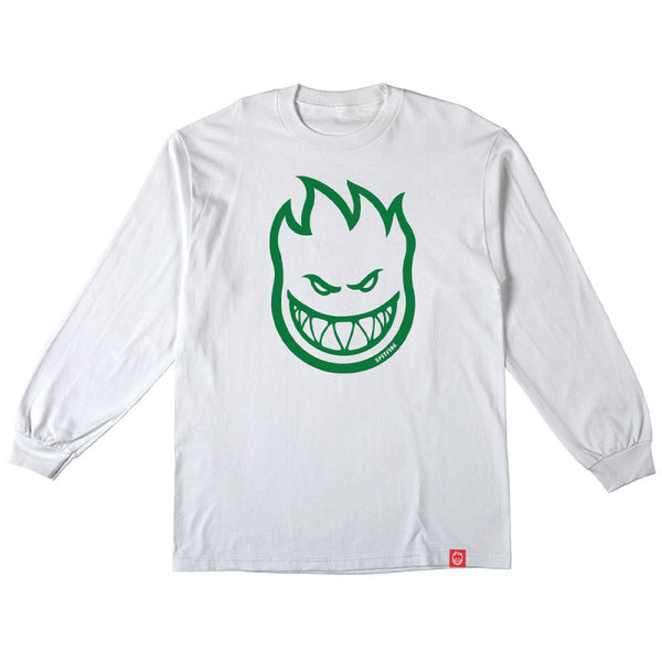 SPITFIRE Póló Bighead L/S White/Green