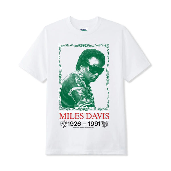 BUTTER GOODS Miles Davis Thanks Tee White