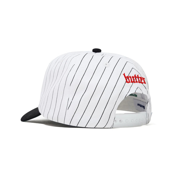 BUTTER GOODS Miles Davis Thanks 6 Panel Cap White/Black