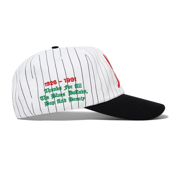 BUTTER GOODS Miles Davis Thanks 6 Panel Cap White/Black