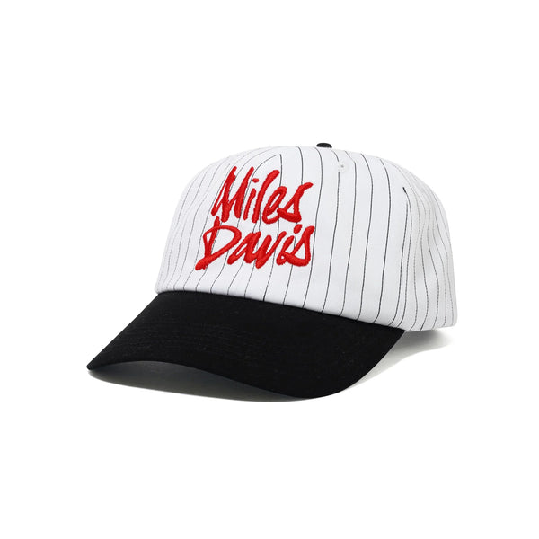 BUTTER GOODS Miles Davis Thanks 6 Panel Cap White/Black