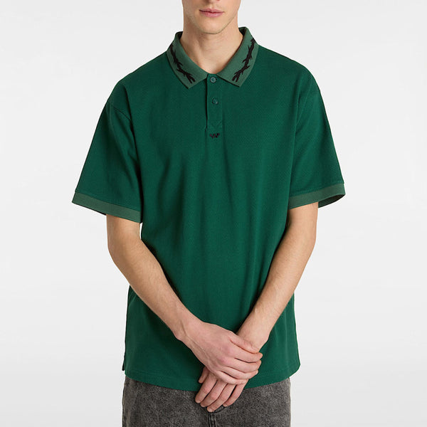 VANS SKATE Mesh Polo Rain Forest