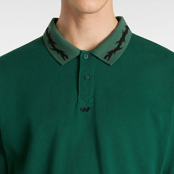 VANS SKATE Mesh Polo Rain Forest