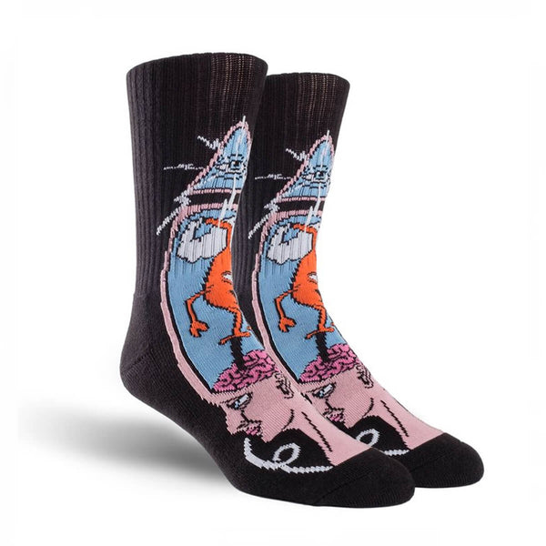 Toy-Machine Brain Stab Crew Socks Multicolored