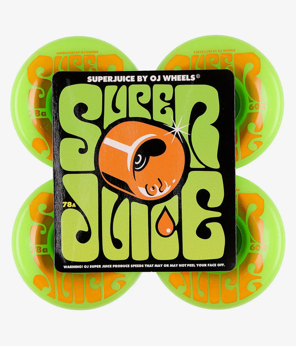 OJ Soft Wheels Super Juice 78a Green; 60MM