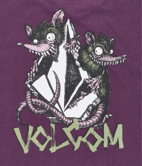 Volcom SKTRATZ LSE SS TEE MULBERRY