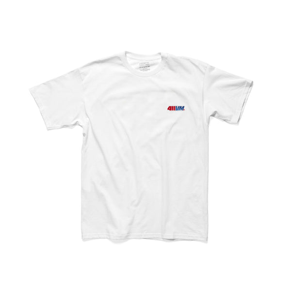 Transworld 411VM Embroidered Tee White