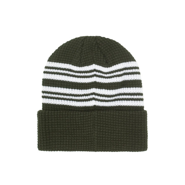 Fucking Awesome Cursive Waffle Cuff Beanie Green