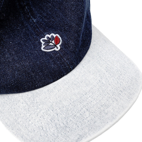 Magenta 2tone Denim Hat Blue