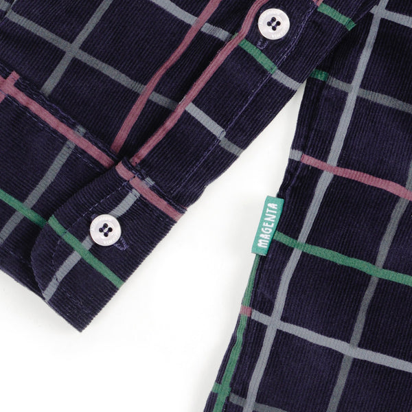 Magenta Pws Shirt Cord Dark Blue