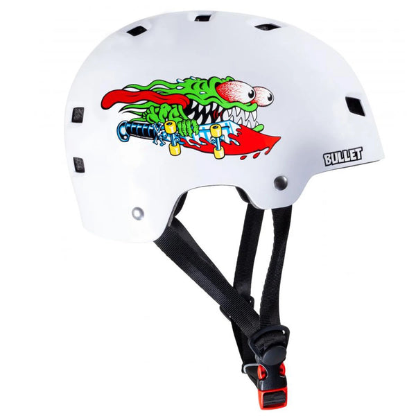 BULLET x SANTA CRUZ Bukósisak Helmet Slasher Youth Gloss White 49-54cm