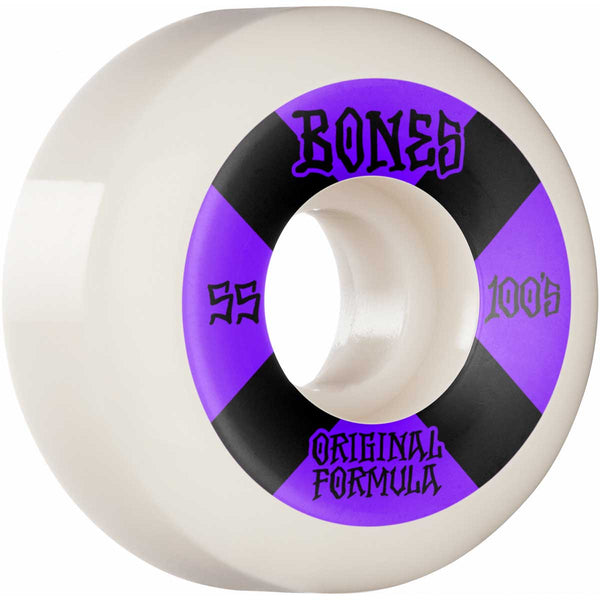 BONES 100 #4 OG FORMULA V5 SIDECUT 100A WHITE; 55MM