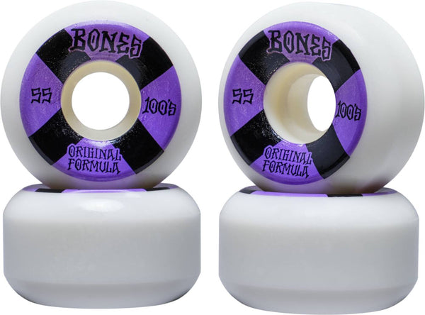 BONES 100 #4 OG FORMULA V5 SIDECUT 100A WHITE; 55MM