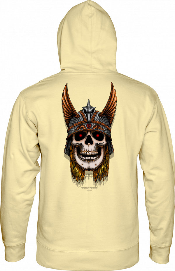 POWELL PERRALTA ANDERSON SKULL HOODIE MIDWEIGHT LT YELLOW