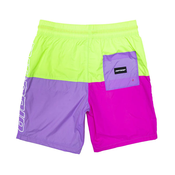 RIPNDIP FLO RES Colour Block Swim Shorts Tee Multi