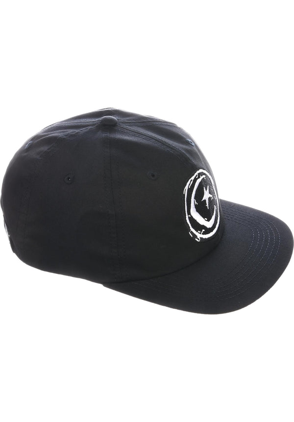 Foundation Star and Moon Unstructured Cap Black