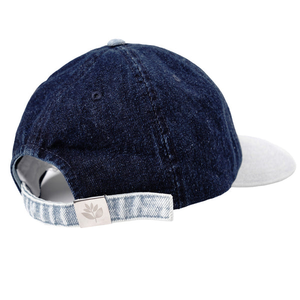 Magenta 2tone Denim Hat Blue