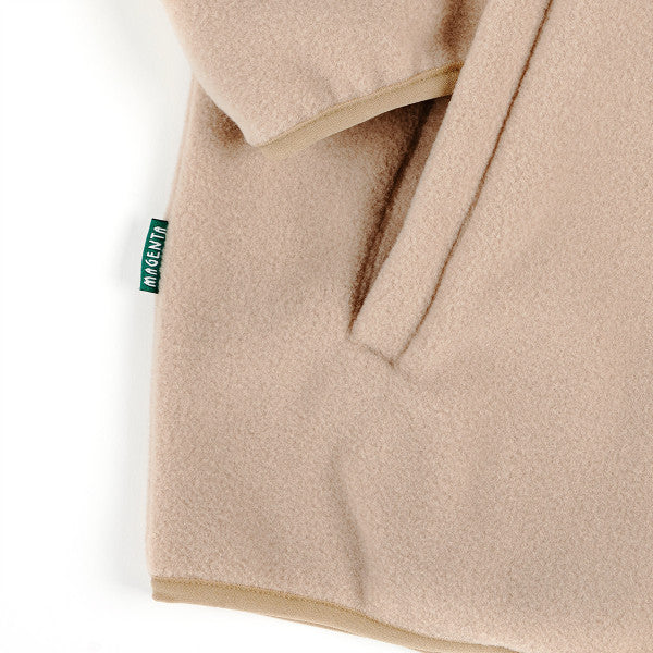 Magenta Alpin Fleece Neckzip Beige