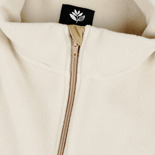 Magenta Alpin Fleece Neckzip Beige