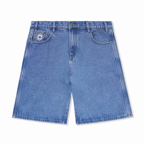 CASH ONLY ENEMY JORTS SHORTS WASHED INDIGO