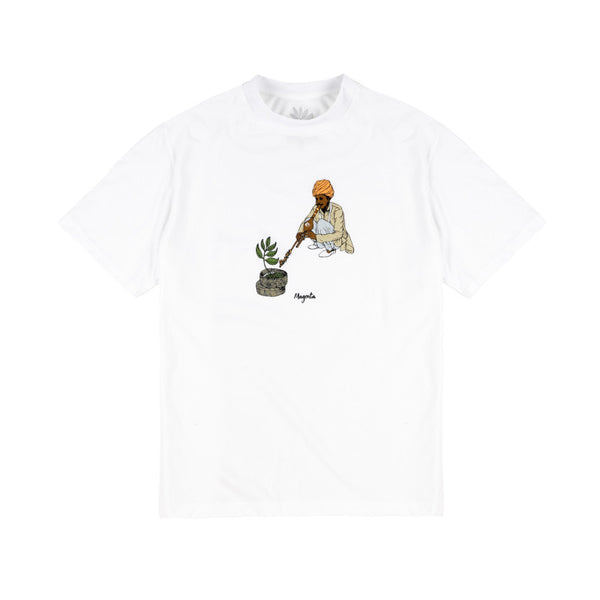 Magenta Charmer Tee - White
