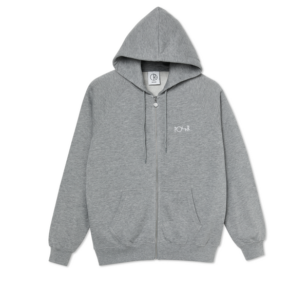 POLAR Default Zip Hoodie Heather Grey