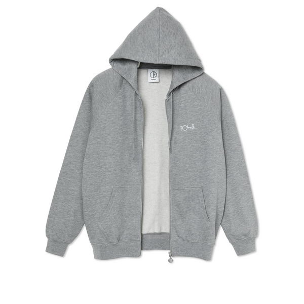 POLAR Default Zip Hoodie Heather Grey