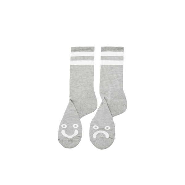 POLAR Happy Sad Socks Heather Grey