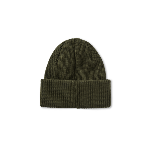 Polar Earthquake Merino Beanie Army Green