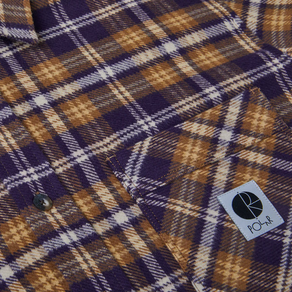 POLAR Flannel Shirt Plum