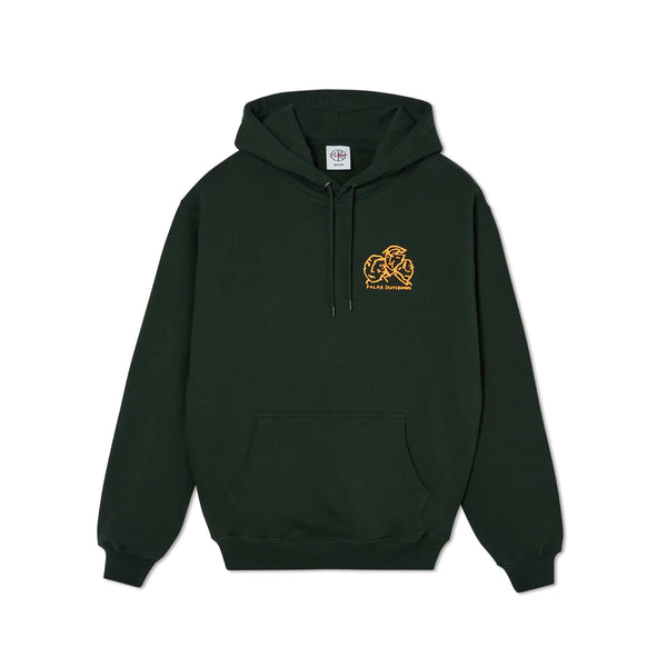 POLAR Lunch Doodle Hoodie Dark Green