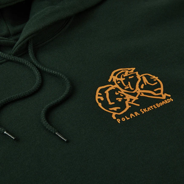 POLAR Lunch Doodle Hoodie Dark Green