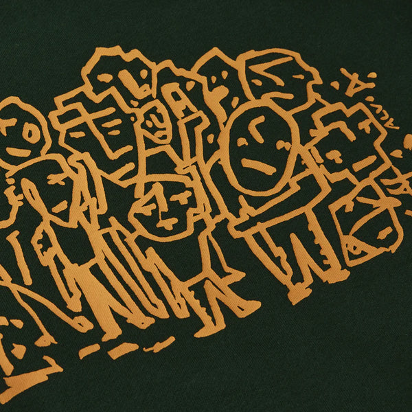 POLAR Lunch Doodle Hoodie Dark Green