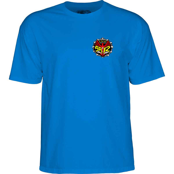 POWELL PERALTA STEVE SAIZ TOTEM TEE ROYAL BLUE