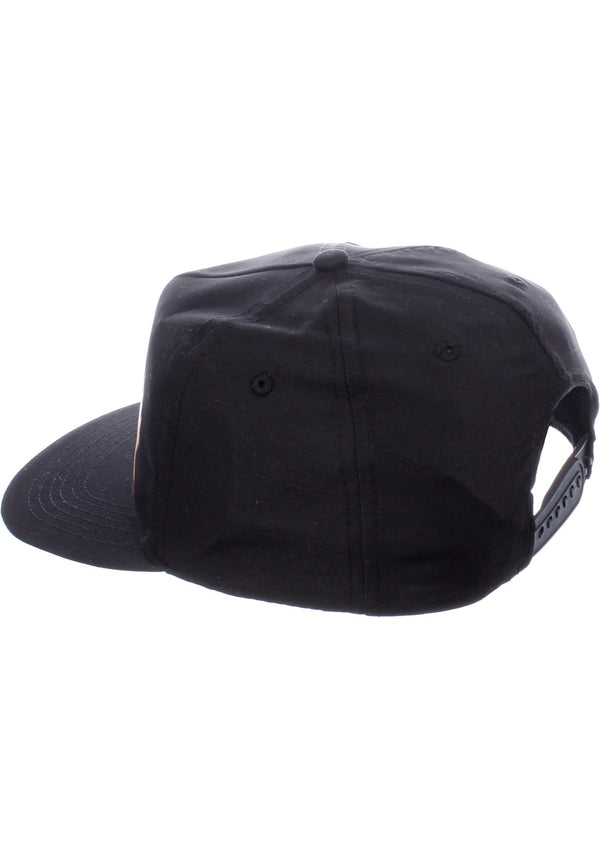 Thrasher Flame Embroidered Snapback Cap Black