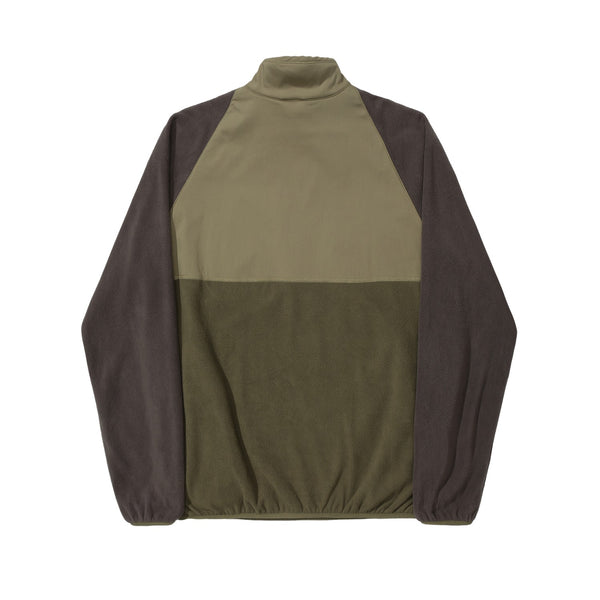 HÉLAS BALLER QUARTER ZIP GREEN / TAUPE