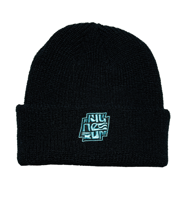 MEDIUM X MAGNESIUM CROSS LOGO BEANIE BLACK/TEAL