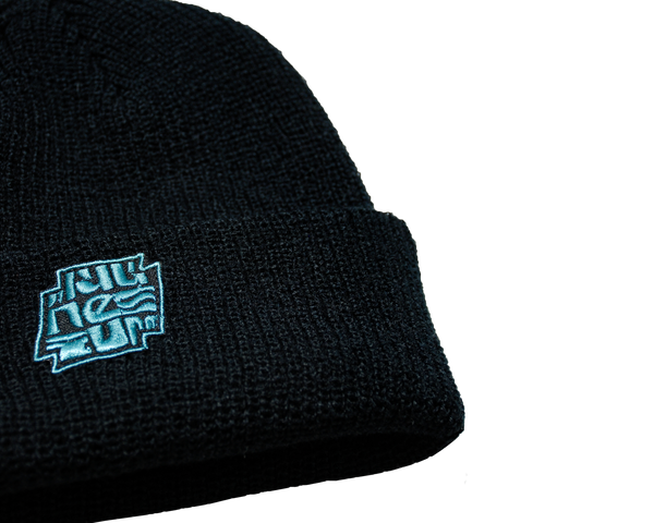 MEDIUM X MAGNESIUM CROSS LOGO BEANIE BLACK/TEAL
