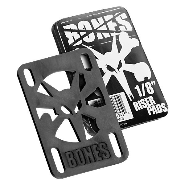 BONES RISER PAD 2PK BLACK; 1.25