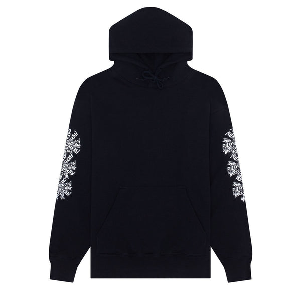 Fucking Awesome Three Spiral Hoodie Black