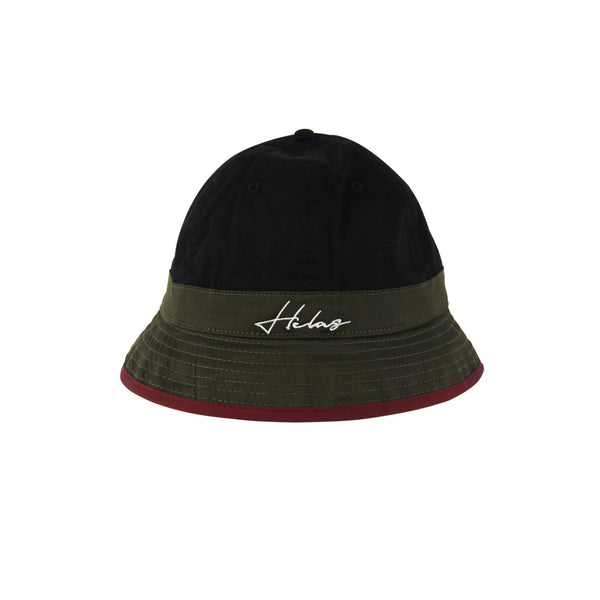 HÉLAS MATCH BUCKET HAT BLACK / GREEN
