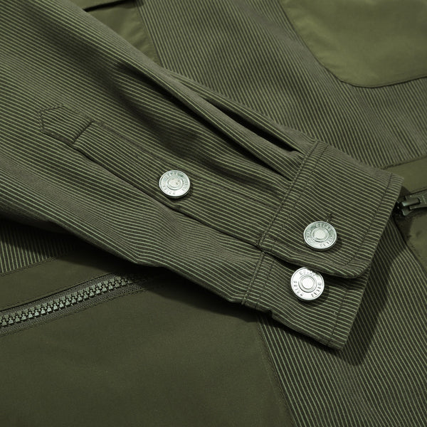 HÉLAS MOMENT WIND QUARTER ZIP GREEN