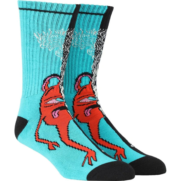 Toy-Machine Split Crew Socks Multicolored